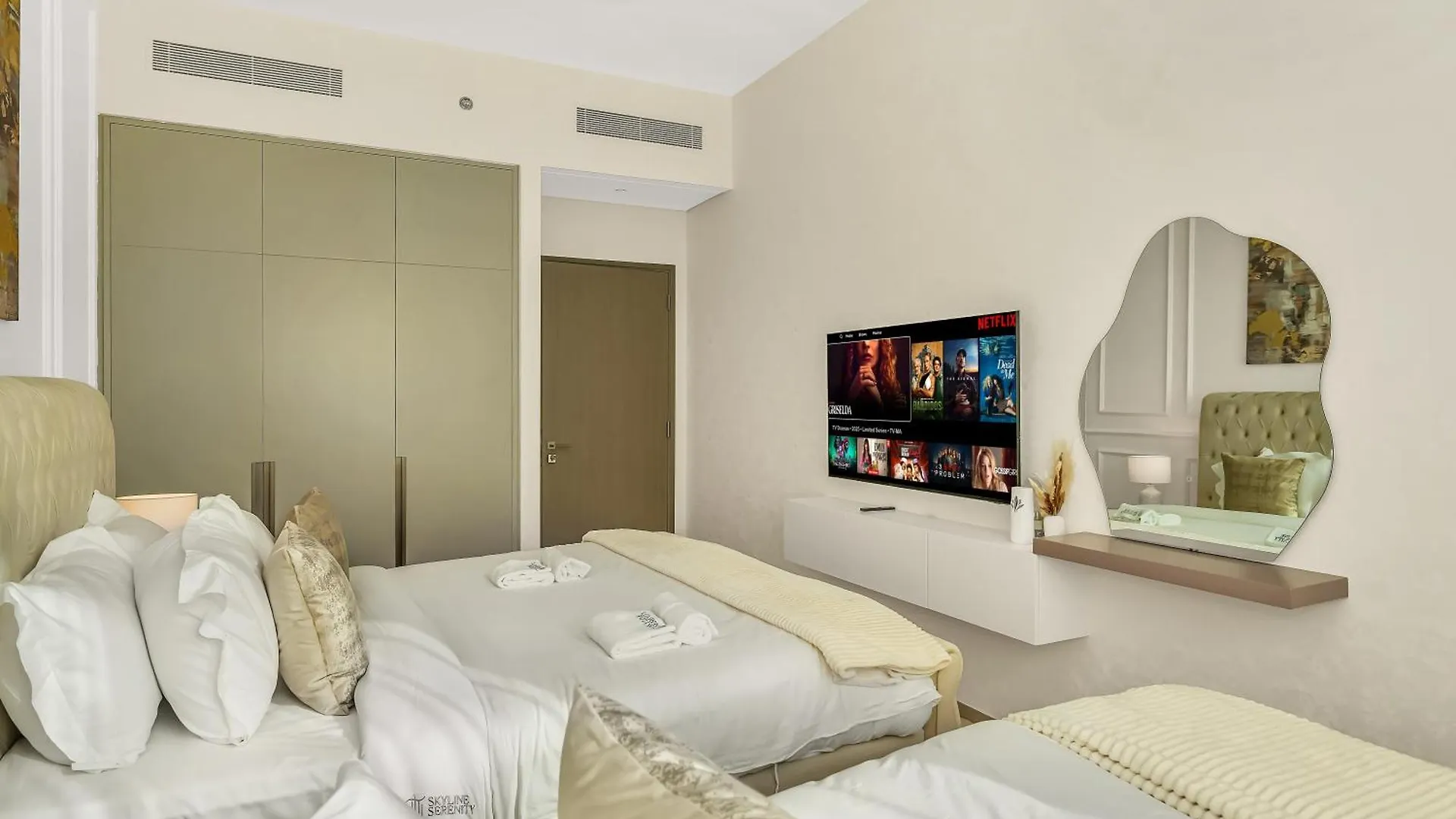 Grande Signature 2 Bedroom Apartments I Persian Gulf Views I Free Parking, Gym, Pool, Wi-Fi & Ps5 I By Skyline Serenity Dubai